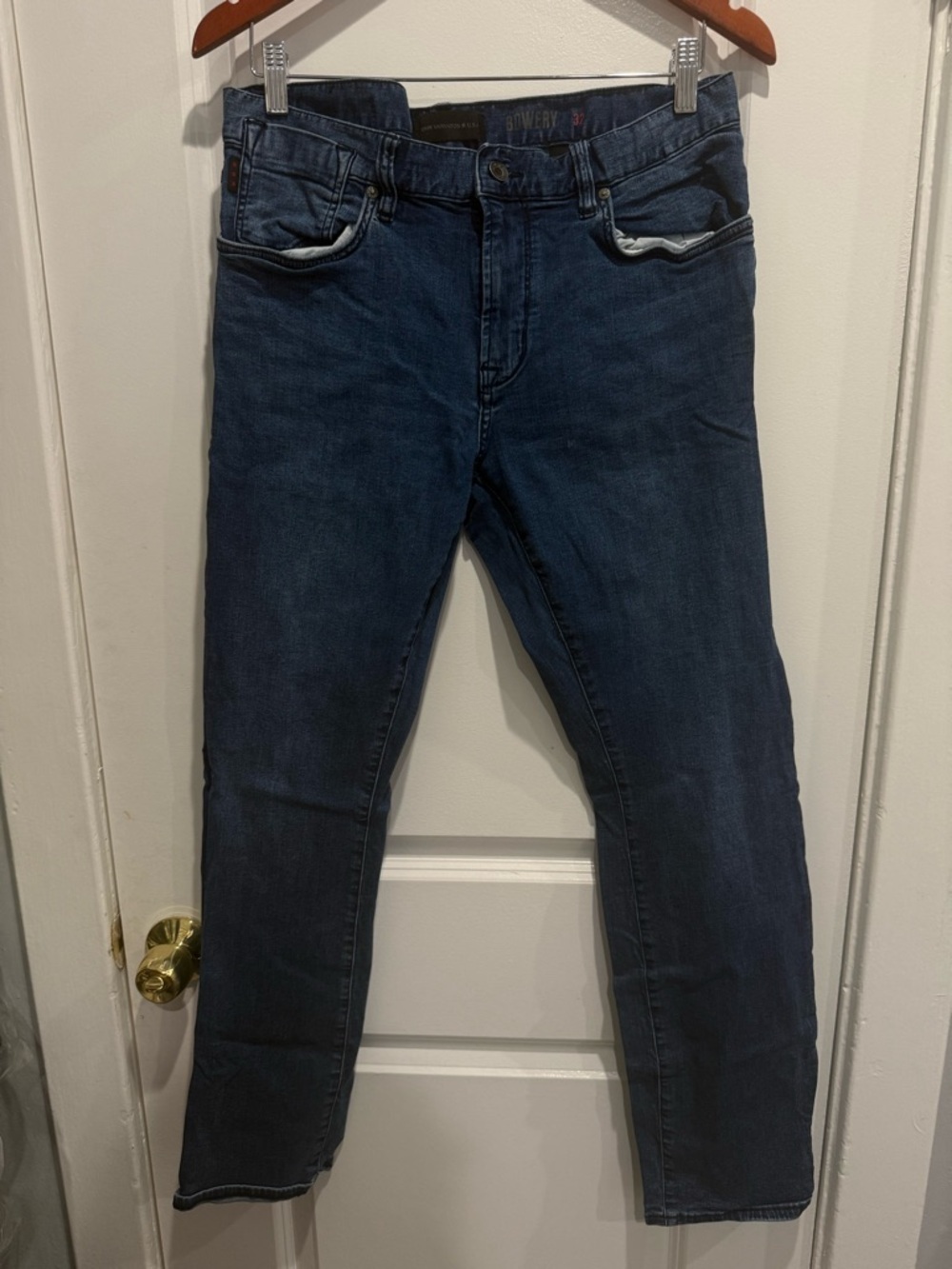 John Varvatos Dark Blue Slim Straight Jeans
